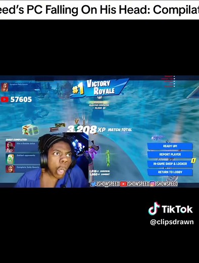 iShowSpeed’s PC Falling On His Head: Compilation *Funny* #iShowspeed #Meme #Fyp