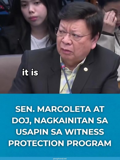 Rising tension between Senator Marcoleta and the DOJ over the Witness Protection Program. The exchange highlights how both sides are pushing for clarity and accountability—showing just how crucial this issue is to the integrity of the country’s justice system.” | S O L I D O