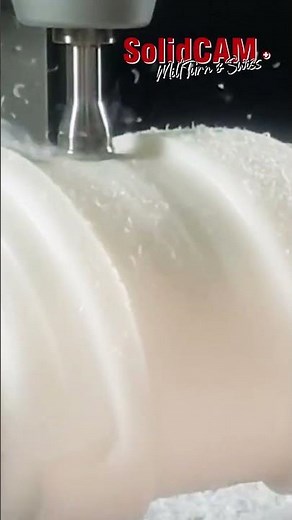 Variable screw processing using SolidCAM