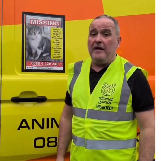 🚨 UPDATE: Search for Toast 🐾🐱 Our amazing search team has finished today’s search in Salford, Manchester for missing cat Toast 💛 There have been some promising sightings near the river 🌊 — paws crossed it’s him! 🤞🐾 If you spot Toast, please try to snap a photo 📸 so we can confirm it’s him. He’s super friendly 😺, so if he comes up to you, please call us right away on 📞 0800 4 320 340. Let’s get this sweet boy home where he belongs 🏡💖 #FindToast #MissingCat #Salford #Manchester #LostAn