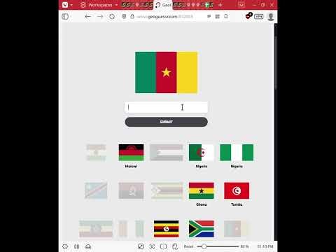 Seterra - Africa: Flags (Easy Version) (Type) - 0:39.215
