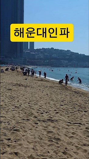 "해운대 지금 상황! 휴가철 관광객으로 가득 찬 부산 바다