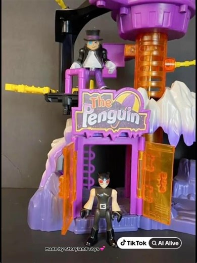 Imaginext Penguin’s Lair 🐧 One Toy, Two Epic Scenes Come to Life with Batman & Batgirl!