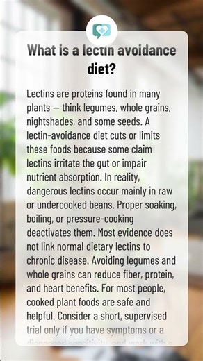 What is a lectin avoidance diet?