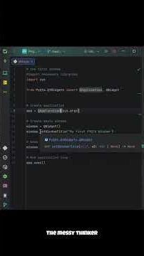 First PYQT Window #pyqt6 #windows #python