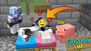 I TROLLED girls smp using MORPH Mod In Minecraft