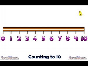 Counting to 10 on a numberline