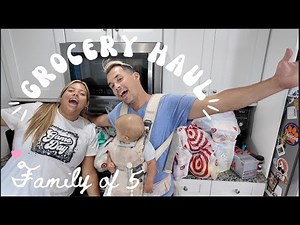 Grocery Haul for a family of 5 // Target Groceries