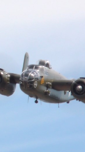 59K views · 2.7K reactions | Never going to forget the sound these two birds made! A B-25J Mitchell leading a B-25D Mitchell in a great formation pass! #b25 #b25mitchell #royalairforce #wwii #alliedforces #airshow #pilotlife #avgeek #aviationphotography #airplanevideos #airshow #radialengine #airplanenoise #keepemflying | Fight to Fly Studio | Facebook