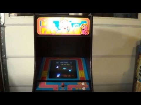 MS PAC MAN ARCADE VIDEO GAME WITH SPEED CHIP- BY MIDWAY 1982