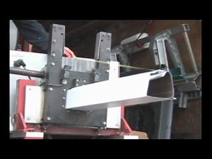 LeafGuard Gutter Formed by Seamless Gutter Machine