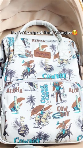 Fashion and practicality coexist! This bag is versatile and aesthetically pleasing, carry it and easily handle various occasions!#wrangler #westerncowgirl #oldwest #westernfashion #backpack