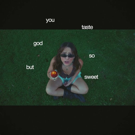god you taste so sweet 🍑 pindrop comes out tomorrow omg #indiepop #singersongwriter #the1975