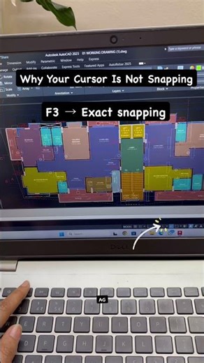 What is F3 in AutoCAD? #thecivilchapter #study #civilengineering #f3 #autocad #shortcut