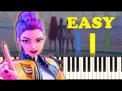 🎹💛 Golden – KPop Demon Hunters 🎶 | EASY Piano Tutorial ✨🔥
