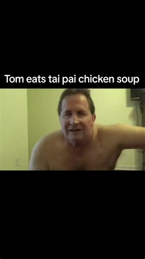 Tom Pearl eats chicken soup and enjoys it. #tompearl