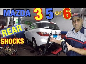 How to replace rear shocks on Mazda 3, 5 or 6 East to remove and replace