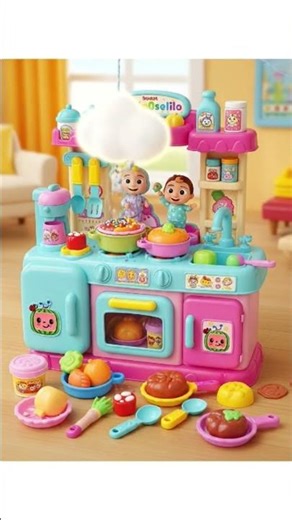 “Cute Baby Kitchen Cooking Playset 🍳 | Fun Toy Cooking