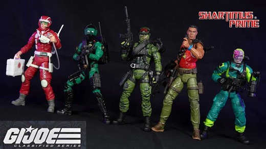 GI Joe Classified Lifeline, Big Lob, Mole Rat, Hit 'n Run, Night Viper 186-190 action figure review