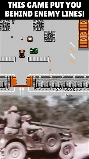 This Game Put You Behind Enemy Lines! #nes #nintendo #famicom #Konami #jackel #coopgaming #arcade