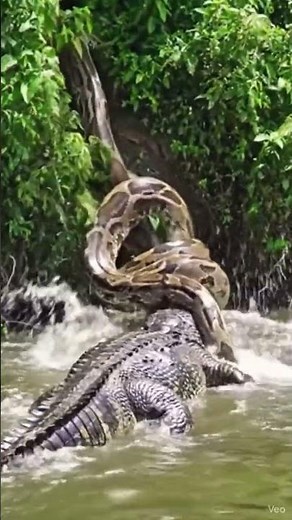 Who Wins Massive Anaconda vs Killer Crocodile 😱