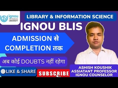 COMPLETE GUIDELINES for Successfully Completing BLIS in Library and Information Science from IGNOU📝