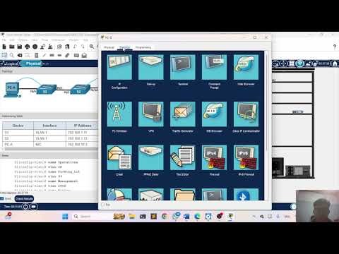 3.4.6 Packet Tracer – Configure VLANs and Trunking – Physical Mode 