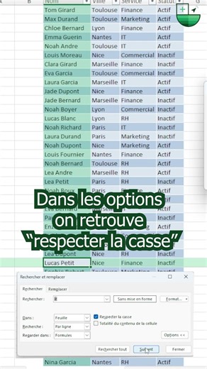 30sec pour gagner du temps : Ctrl F & Ctrl H #excel #raccourci #exceltips #astuce