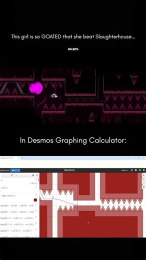 Slaughterhouse in Desmos Graphing Calculator… #shorts #geometrydash