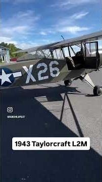 1943 Taylorcraft L2 walk around. #aviationlife #lbird #aviation #airplanerestoration