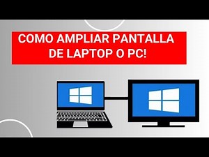 GUIA RAPIDA de como AMPLIAR PANTALLA de LAPTOP o PC a MONITOR 💻 🖥 // Paso a Paso ACTUALIZADO //