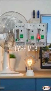 ⭐ घर में कौन सी MCB लगती है? | B Type C Type D Type MCB Explained #mcb #electricalpanelboard
