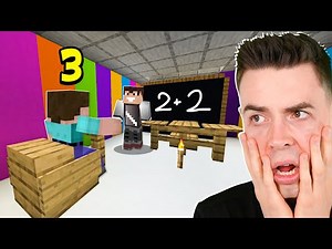 NOOB'S FIRST LESSON in the NEW Minecraft KINDERGARTEN!