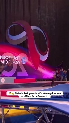España celebra su primer oro mundial en trampolín gracias a Melania Rodríguez. #noticias