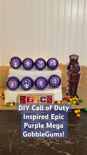 DIY CALL OF DUTY - Inspired Epic Purple Mega GobbleGums! DIY Custom Props!