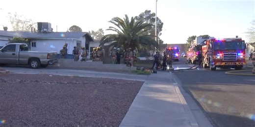 One injured following house fire near Jones, Alta