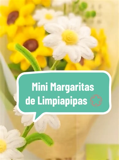 Tutorial de cómo hacer una mini Margarita de Limpiapipas 🌿 Comenta Yo Quiero y síguenos para más tutoriales de flores de limpiapipas 💐 #floresdelimpiapipas #manualidadesfaciles #bouquetdelimpiapipas #tutorial #margaritasdelimpiapipas #floreseternasdelimpiapipas