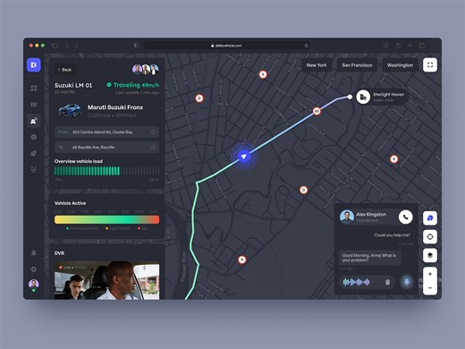UI-UX for Vehicle Tracking & Fleet Management