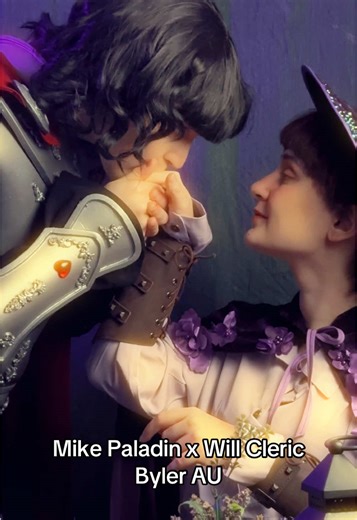 Will @Aerith Hamilton #byler #strangerthings #willbyers #cosplay #mikewheeler Mike the Paladin shows his care in quiet ways. A hand offered when Will the Cleric is tired. A steady presence nearby during long nights of study and prayer. He adjusts Will’s cloak without a word, waits for him without rushing, listens truly listens even when nothing important is being said. These small gestures are his way of saying everything he can’t put into words. Protection without control. Affection without dem