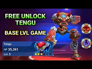 Free Unlock Tengu - Base LVL Gameplay - Mech Arena - Missile Rack