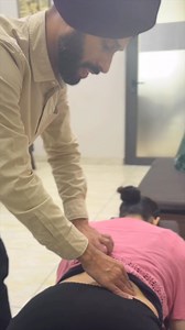 Lower Back L2 Adjustment On Knee Chest Table. #deepchiropractor #chiropractic #chiropractor #gonstead #gonsteadchiropractic #punjab #chandigarh #india #healing #backpain #sciatica #legpain | Deep Chiropractor