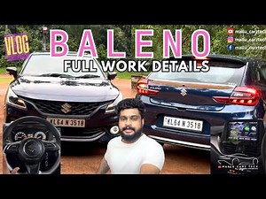 BALENO BASE MODEL FULL WORK┃ANDROID 360┃TOPEND STEERING┃MIRROR FOLDING┃SPEAKERS┃FOG LAMP DETAIL VLOG