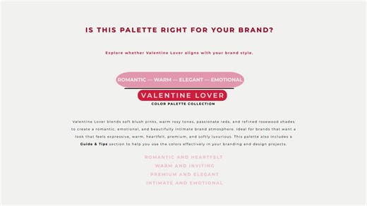 Romantic Pink & Red Color Palette – Canva HEX Codes for Valentine’s Branding - Etsy