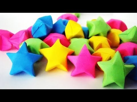 How to make easy origami paper stars!