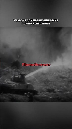 Flamethrower, a weapon considered inhumane? #history #worldwar2 #ww2