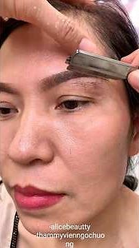 Dermaplaning and shaving brows