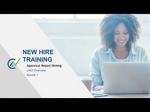 An Appraisal Report - UAD Overview - Episode 1