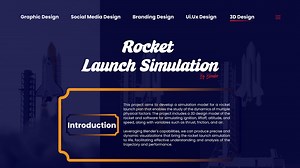 Rocket launch simulation - By Blender - Abdelrahman Faried