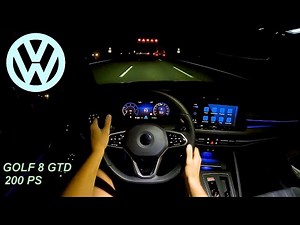 2022 Volkswagen Golf 8 GTD 200 PS TOPSPEED NIGHT POV DRIVE ASCHAFFENBURG (60 FPS)