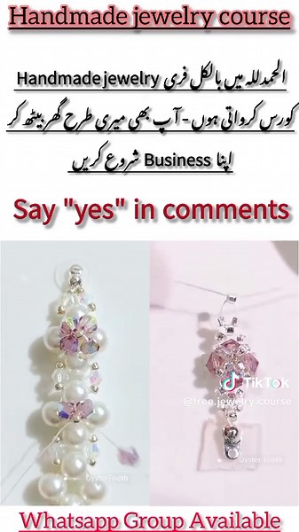 Free handmade Jewelry Course available for girls 🎀🎀🎀🎀 jewelry #jewelrybusiness #jewelrydesigner #jewelrymaking #jewellery #viralvideo #unfreezemyacount #viralditiktok #plzzzzzzzzzzzzzzzzzzzzzzzzzzzzzzzzzzzzz